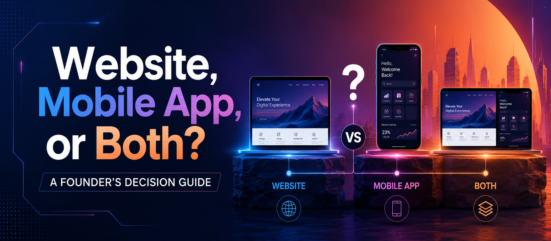 Website vs mobile app decision guide