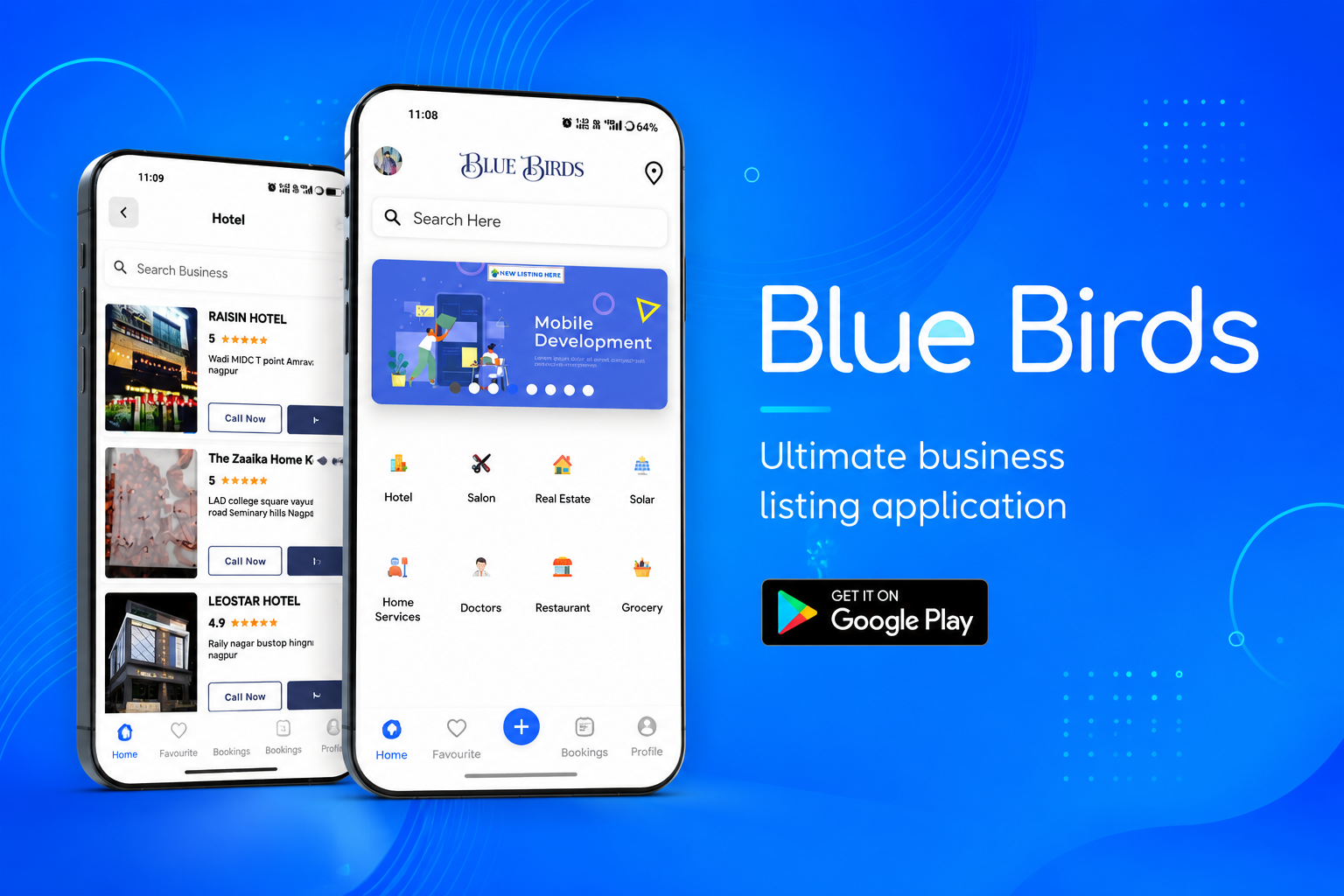 Blue Birds Business Listing App