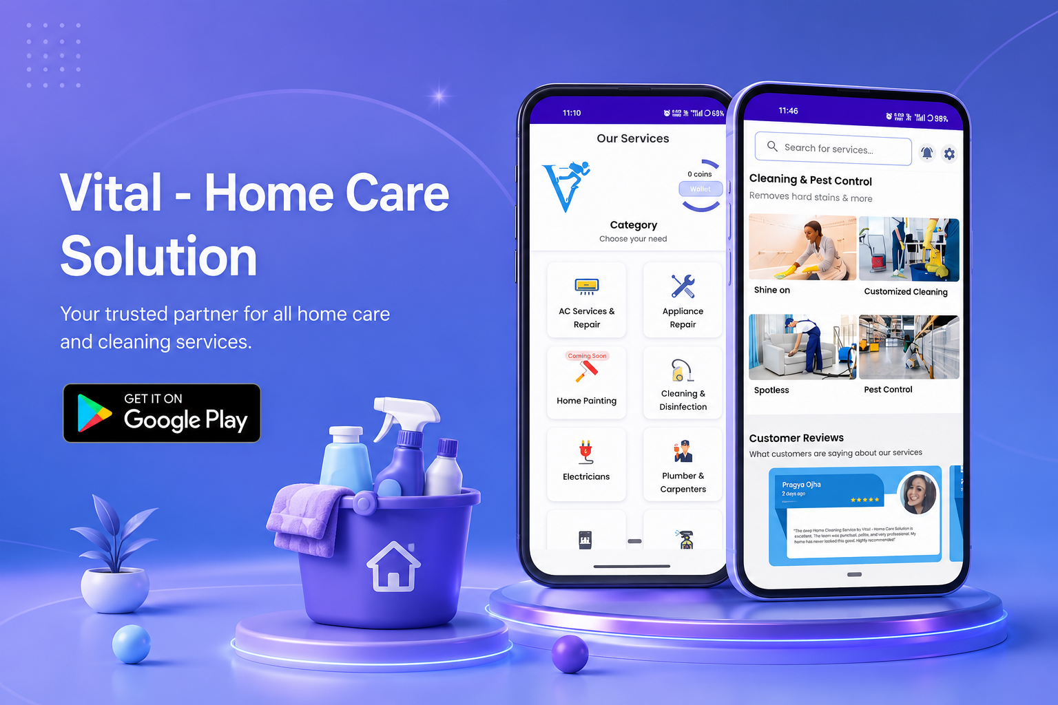 Vital Home Care Services App