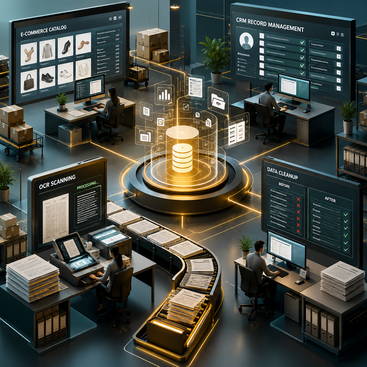 Product catalog data management example