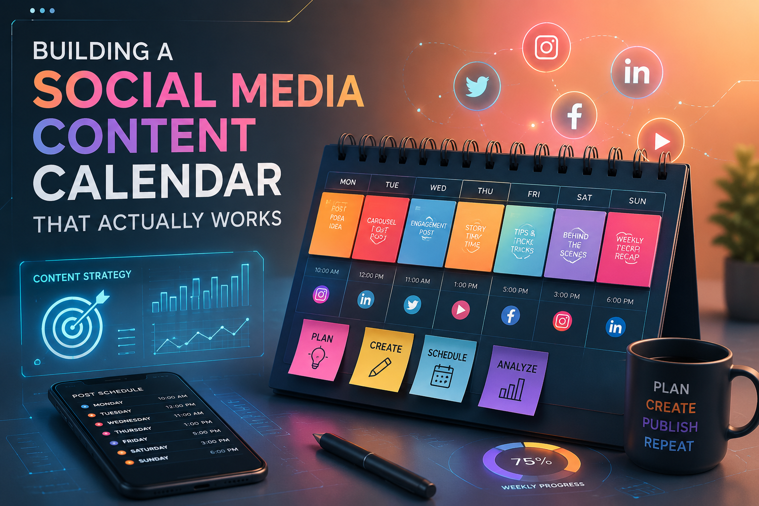 Social media content calendar tips