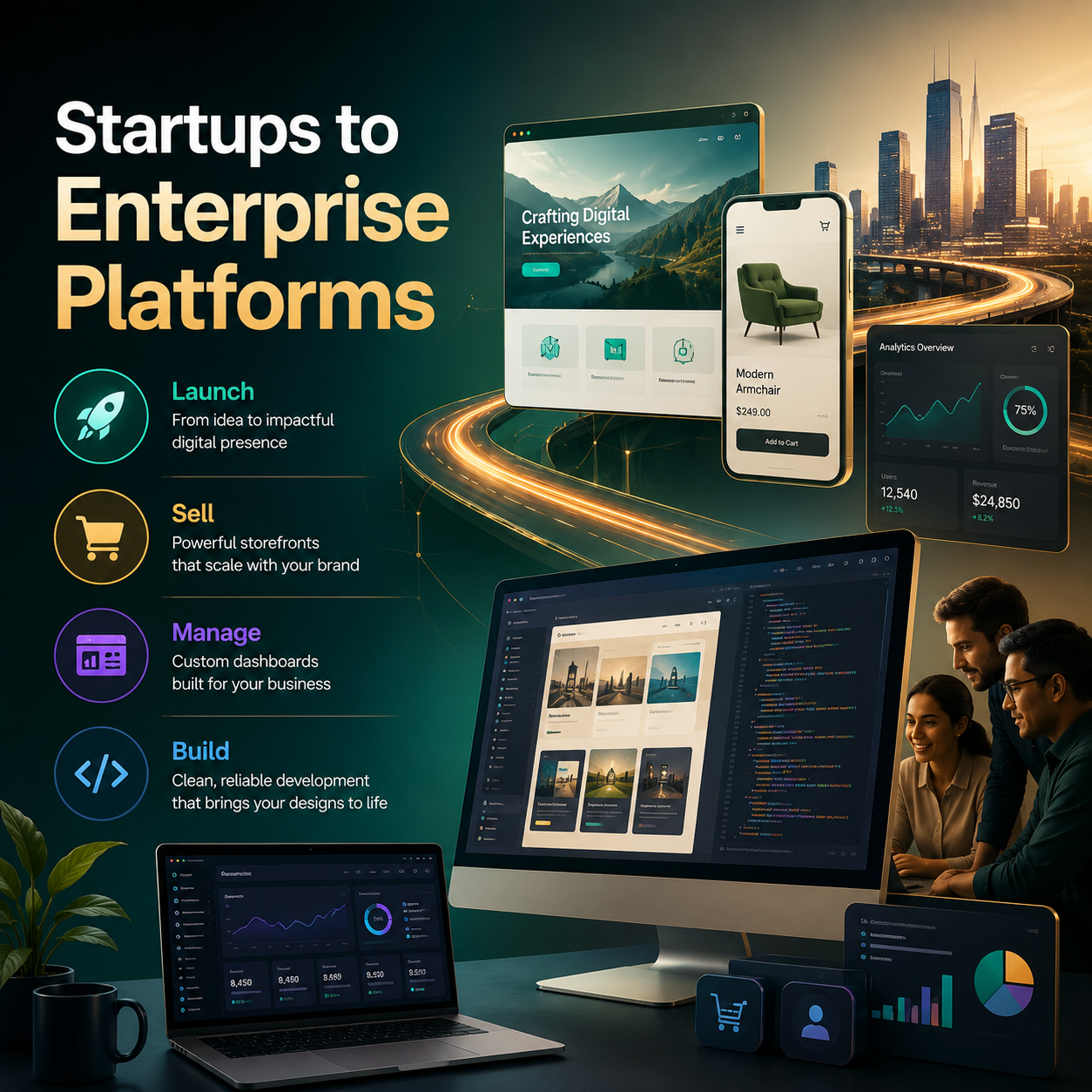 Web application development case study